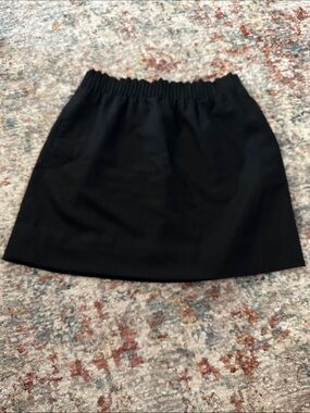 Black Wool JCrew Mini Skirt - Women's Classic